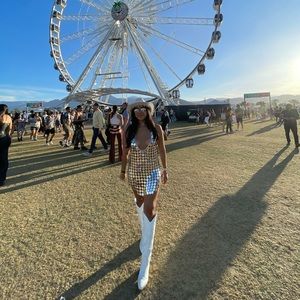 Shop 12th tribe Diana Silver Disco Dress